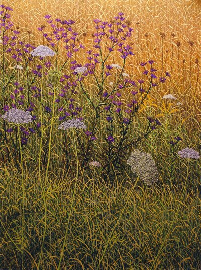 "Late September Field" by Gerald Moore, 30"h x 24"w, Acrylic on Canvas